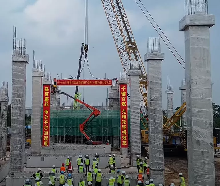 Ngày 19 tháng 7 năm 2024, 600000 mét vuông, việc lắp đặt dầm trên của Dự án shein đã hoàn thành