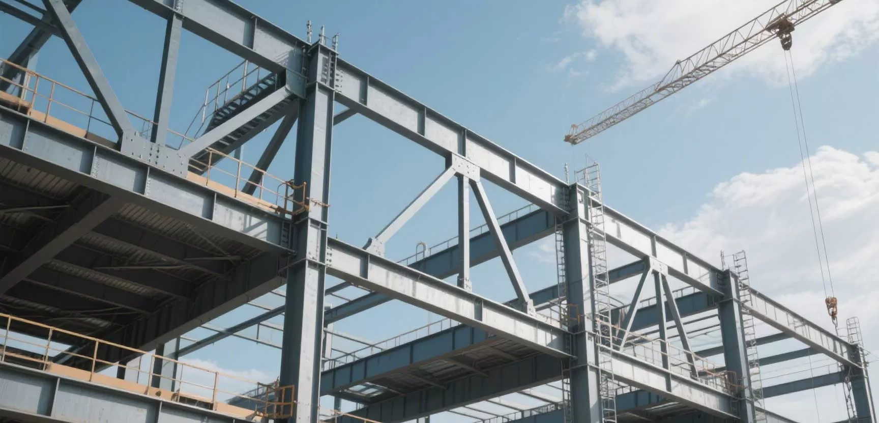 Combination of Steel Structure Construction and Megasky Curtain Wall